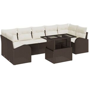 Garden Sofa Set Manual 8 pcs Brown 100 x 55 x 73 cm Poly rattan Vidaxl Garden Sofa Set Manual 8 pcs Brown 100 x 55 x 73 cm Poly rattan Vidaxl