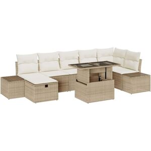 Vidaxl - Garden Sofa Set with Cushion 8 pcs Beige Poly rattan Vidaxl - Garden Sofa Set with Cushion 8 pcs Beige Poly rattan