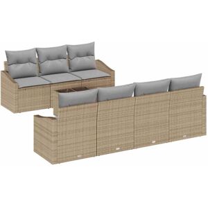 Garden Sofa Set Manual 8 pcs Beige, Light Grey 55 x 55 x 37 cm Vidaxl Garden Sofa Set Manual 8 pcs Beige, Light Grey 55 x 55 x 37 cm Vidaxl