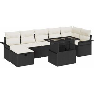Garden Sofa Set with Cushion 8 pcs Black Poly rattan Vidaxl Garden Sofa Set with Cushion 8 pcs Black Poly rattan Vidaxl