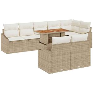 Vidaxl - Garden Sofa Set Manual 9 pcs Beige, Cream 100 x 55 x 73 cm Vidaxl - Garden Sofa Set Manual 9 pcs Beige, Cream 100 x 55 x 73 cm