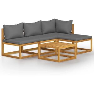Vidaxl - 5 Piece Garden Lounge Set with Cushions Solid Wood Acacia (uk/ie/fi/no only) Vidaxl - 5 Piece Garden Lounge Set with Cushions Solid Wood Acacia (uk/ie/fi/no only)
