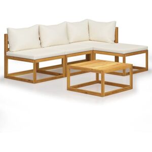 Vidaxl - 5 Piece Garden Lounge Set with Cushions Solid Wood Acacia (uk/ie/fi/no only) Vidaxl - 5 Piece Garden Lounge Set with Cushions Solid Wood Acacia (uk/ie/fi/no only)