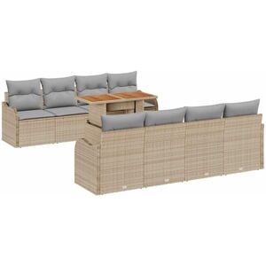 Vidaxl - Garden Sofa Set 7 pcs Beige and light grey 100 x 55 x 73 cm Vidaxl - Garden Sofa Set 7 pcs Beige and light grey 100 x 55 x 73 cm