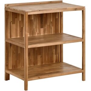 BELIANI Outdoor Kitchen Island VENOSA Acacia Wood Brown BELIANI Outdoor Kitchen Island VENOSA Acacia Wood Brown