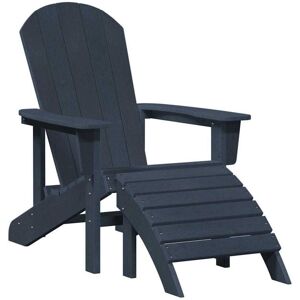 Adirondack Chair Navy 74 x 82 x 92cm Plastic Vidaxl Adirondack Chair Navy 74 x 82 x 92cm Plastic Vidaxl