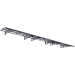 Palram - Patio Cover Amsterdam Door Awning Canopy 6690 Clear - Acrylic - L670.5 x W139 x H33 cm - Grey Palram - Patio Cover Amsterdam Door Awning Canopy 6690 Clear - Acrylic - L670.5 x W139 x H33 cm - Grey