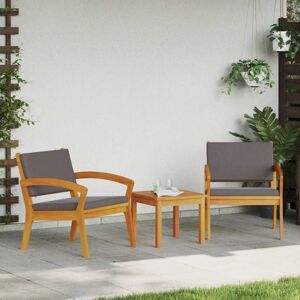 Vidaxl - Garden Chair with Cushion 2 pcs Brown Solid Acacia wood Vidaxl - Garden Chair with Cushion 2 pcs Brown Solid Acacia wood