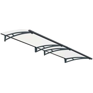 Palram - Patio Cover Aquila Door Awning Canopy 3000 Clear - Acrylic - L302 x W91.5 x H17.5 cm - Grey Palram - Patio Cover Aquila Door Awning Canopy 3000 Clear - Acrylic - L302 x W91.5 x H17.5 cm - Grey