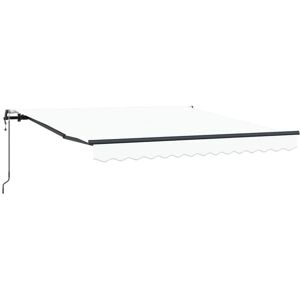 Vidaxl - Retractable Awning White 350 x 250 cm Fabric Vidaxl - Retractable Awning White 350 x 250 cm Fabric
