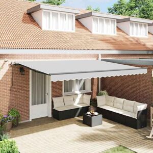 Vidaxl - Awning with Manual Anthracite 4.5 x 3 m Metal Vidaxl - Awning with Manual Anthracite 4.5 x 3 m Metal