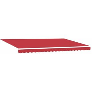 Awning Replacement Fabric Red 500 x 350 cm Canvas vidaXL Awning Replacement Fabric Red 500 x 350 cm Canvas vidaXL