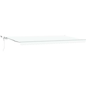 Vidaxl - Retractable Awning White 600 x 300 cm Fabric, Metal Vidaxl - Retractable Awning White 600 x 300 cm Fabric, Metal