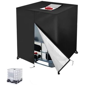 MEMKEY Tarpaulin for 1000L ibc Tank, 210D Water Tank Cover, Anti-UV Anti-Dust ibc Tank Container Cover, ibc Tank Protective Cover with Zipper (120 x 100 x MEMKEY Tarpaulin for 1000L ibc Tank, 210D Water Tank Cover, Anti-UV Anti-Dust ibc Tank Container Cover, ibc Tank Protective Cover with Zipper (120 x 100 x