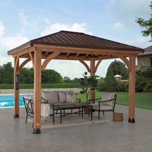 Backyard Discovery - Barrington Cedar Wood Patio Gazebo 3.7m x 3m (12ft x 10ft) Backyard Discovery - Barrington Cedar Wood Patio Gazebo 3.7m x 3m (12ft x 10ft)