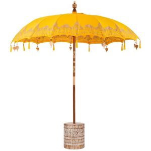 Vidaxl Bali-Style Wooden Beach Umbrella - Outdoor Sun Shade Vidaxl Bali-Style Wooden Beach Umbrella - Outdoor Sun Shade