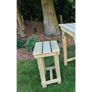 Churnet Valley - Bar Stool - Pressure Treated Timber Garden Seat - L49 x W49 x H77 cm - Minimal Assembly Required Churnet Valley - Bar Stool - Pressure Treated Timber Garden Seat - L49 x W49 x H77 cm - Minimal Assembly Required