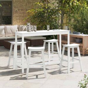 Garden Bar Set 4 pcs White hdpe Vidaxl Garden Bar Set 4 pcs White hdpe Vidaxl