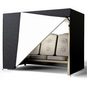 CYSLMUK Black 3 Seater Garden Swing Cover, 210D Oxford Waterproof Anti-UV Swing Protective Cover, Dustproof 220x125x170CM CYSLMUK Black 3 Seater Garden Swing Cover, 210D Oxford Waterproof Anti-UV Swing Protective Cover, Dustproof 220x125x170CM