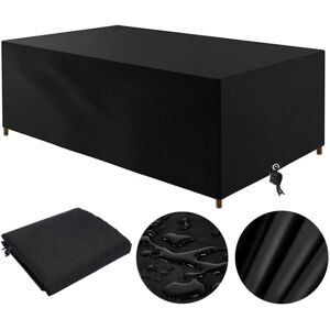 LINGHHANG Black) Outdoor Garden Furniture Cover, 210 x 110 x 70 cm, Oxford Fabric, Waterproof, Windproof, uv Resistant, Rectangular Garden Furniture Cover LINGHHANG Black) Outdoor Garden Furniture Cover, 210 x 110 x 70 cm, Oxford Fabric, Waterproof, Windproof, uv Resistant, Rectangular Garden Furniture Cover