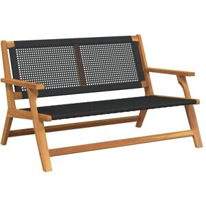 Garden Furniture Black 122 x 78 x 73cm Solid Acacia wood vidaXL Garden Furniture Black 122 x 78 x 73cm Solid Acacia wood vidaXL