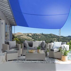 Green Bay - Blue Outdoor Sun Shade Sail Garden Patio Sunscreen Awning Canopy Shade uv Block Rectangle 5x4m Green Bay - Blue Outdoor Sun Shade Sail Garden Patio Sunscreen Awning Canopy Shade uv Block Rectangle 5x4m