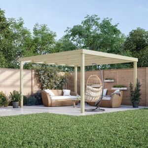 Rutland County Garden Furniture Ltd - Box Pergola - Wood - L180 x W240 x H270 cm - Light Green Rutland County Garden Furniture Ltd - Box Pergola - Wood - L180 x W240 x H270 cm - Light Green