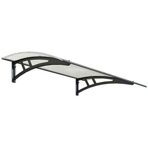 Palram - Patio Cover Calisto Door Awning Canopy 1350 Twinwall - Polycarbonate - L136 x W95 x H24.5 cm - Grey Palram - Patio Cover Calisto Door Awning Canopy 1350 Twinwall - Polycarbonate - L136 x W95 x H24.5 cm - Grey