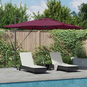 Vidaxl Burgundy Patio Umbrella with LED - Patio Umbrella Vidaxl Burgundy Patio Umbrella with LED - Patio Umbrella