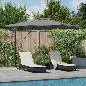 Vidaxl Aluminum Antracite Roma Cantilever Parasol - Outdoor Shade Vidaxl Aluminum Antracite Roma Cantilever Parasol - Outdoor Shade