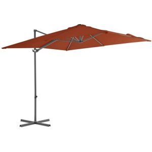 vidaXL Cantilever Garden Parasol with Steel Pole Terracotta - Garden parasol vidaXL Cantilever Garden Parasol with Steel Pole Terracotta - Garden parasol