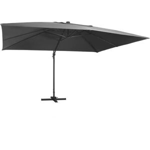 vidaXL Parasol with LED Lights - 400x300 cm - Outdoor Umbrella vidaXL Parasol with LED Lights - 400x300 cm - Outdoor Umbrella