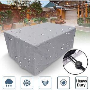 Ccykxa - Rectangular Garden Table Cover Waterproof Garden Furniture Cover 180x120x74cm Silver, 210D Anti-UV Protective Cover for Outdoor Table, Ccykxa - Rectangular Garden Table Cover Waterproof Garden Furniture Cover 180x120x74cm Silver, 210D Anti-UV Protective Cover for Outdoor Table,