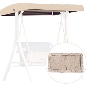 Ccykxa - Replacement Canopy for Swing, 191x120x23cm Replacement Cover 3 Seater, Garden Swing Roof, Waterproof Canopy Cover for Swinging Gardens and Ccykxa - Replacement Canopy for Swing, 191x120x23cm Replacement Cover 3 Seater, Garden Swing Roof, Waterproof Canopy Cover for Swinging Gardens and