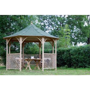 Chopin Gazebo (Eco) - Pressure Treated Timber - L356 x W356 x H323 cm Chopin Gazebo (Eco) - Pressure Treated Timber - L356 x W356 x H323 cm