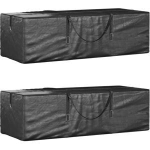 Christmas Tree Storage Bags 2 pcs Black Polyethylene Vidaxl Christmas Tree Storage Bags 2 pcs Black Polyethylene Vidaxl