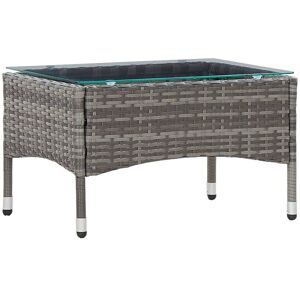 Coffee Table Grey 60x40x36 cm Poly Rattan Vidaxl Coffee Table Grey 60x40x36 cm Poly Rattan Vidaxl