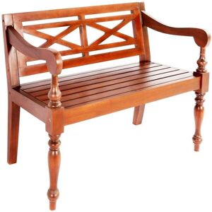 Vidaxl - Batavia Bench 98 cm Solid Mahogany Wood Dark Brown Vidaxl - Batavia Bench 98 cm Solid Mahogany Wood Dark Brown