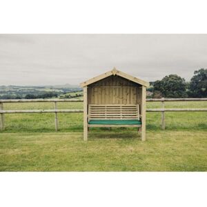 Cottage Arbour - Seats Three - L90 x W170 x H190 cm - Minimal Assembly Required - Set of Waterproof Cushions Included Cottage Arbour - Seats Three - L90 x W170 x H190 cm - Minimal Assembly Required - Set of Waterproof Cushions Included