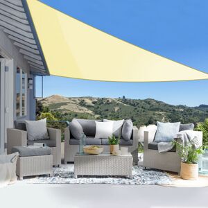 Green Bay - Cream Outdoor Shade Sail Patio Suncreen Awning Garden Sun Canopy 98% uv Block Triangle 3.6x3.6x3.6m Green Bay - Cream Outdoor Shade Sail Patio Suncreen Awning Garden Sun Canopy 98% uv Block Triangle 3.6x3.6x3.6m