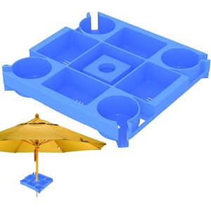 33×33×5cm)Beach Umbrella Table Tray - Beach Tray with 4 Cup Holders - Umbrella Cup Holder, Pool Table, Parasol Tray for Women, Men, Youth - Csparkv 33×33×5cm)Beach Umbrella Table Tray - Beach Tray with 4 Cup Holders - Umbrella Cup Holder, Pool Table, Parasol Tray for Women, Men, Youth - Csparkv