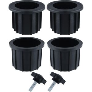 Csparkv - 6×6×6cm)(Black)2 Sets (6 pieces) Balcony Parasol Accessories, 4 Umbrella Hole Rings and 2 Hand Knob Screws, Umbrella Stand Accessories for Csparkv - 6×6×6cm)(Black)2 Sets (6 pieces) Balcony Parasol Accessories, 4 Umbrella Hole Rings and 2 Hand Knob Screws, Umbrella Stand Accessories for