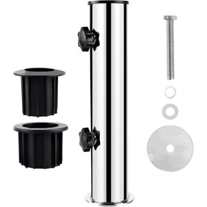 Csparkv - Parasol Base, Ø50 Stainless Steel Parasol Mounting Bracket, Parasol Accessories with 2 pvc Reducing Rings (Ø32/40mm) Csparkv - Parasol Base, Ø50 Stainless Steel Parasol Mounting Bracket, Parasol Accessories with 2 pvc Reducing Rings (Ø32/40mm)