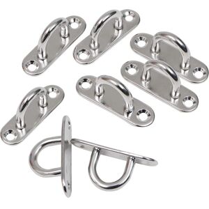 Csparkv - Stainless Steel Bridge M8 (Pack of 8) - Heavy Duty Rectangular U-Shaped Wall or Ceiling Hook (80 x 26 mm) - 200 kg Capacity - Fixing Ring Csparkv - Stainless Steel Bridge M8 (Pack of 8) - Heavy Duty Rectangular U-Shaped Wall or Ceiling Hook (80 x 26 mm) - 200 kg Capacity - Fixing Ring