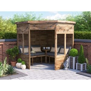Dunster House Ltd. - Dunster House Corner Garden Arbour, W2.1m x D2.1m / W7' x D7', Pressure Treated, Apocallipo Dunster House Ltd. - Dunster House Corner Garden Arbour, W2.1m x D2.1m / W7' x D7', Pressure Treated, Apocallipo