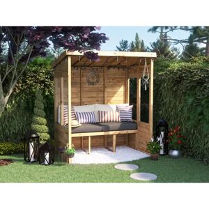 DUNSTER HOUSE LTD. Dunster House Garden Arbour, W1.8m x D1.2m / W6' x D4', Pressure Treated, Apocallipo DUNSTER HOUSE LTD. Dunster House Garden Arbour, W1.8m x D1.2m / W6' x D4', Pressure Treated, Apocallipo