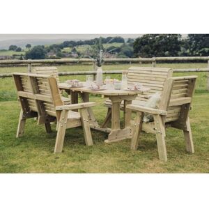 Ergo Table Set - Sits 6, 2 Bench & 2 Chair - L250 x W290 x H105 cm - Min. Assembly Required - Set of Waterproof Cushions Included Ergo Table Set - Sits 6, 2 Bench & 2 Chair - L250 x W290 x H105 cm - Min. Assembly Required - Set of Waterproof Cushions Included