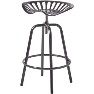 Esschert Design - homescapes Vintage Style Metal Black Adjustable Tractor Seat - Black Esschert Design - homescapes Vintage Style Metal Black Adjustable Tractor Seat - Black