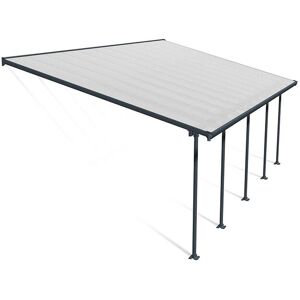 Palram - Patio Cover Feria 4M Deep 4X7.87 Clear - Polycarbonate - L787 x W385 x H305 - Grey Palram - Patio Cover Feria 4M Deep 4X7.87 Clear - Polycarbonate - L787 x W385 x H305 - Grey