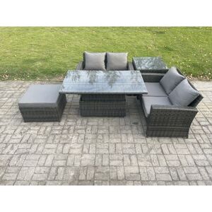 Fimous Garden Furniture Set - Poly Rattan, Adjustable Height - Outdoor Fimous Garden Furniture Set - Poly Rattan, Adjustable Height - Outdoor